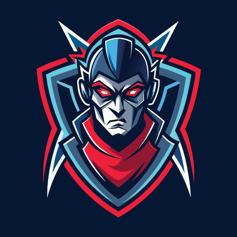 A minimalistic logo of a demon mascot with striking red eyes, designed for an esports team, Generate a minimalistic logo for an esports team, minimalist simple modern logo design vector