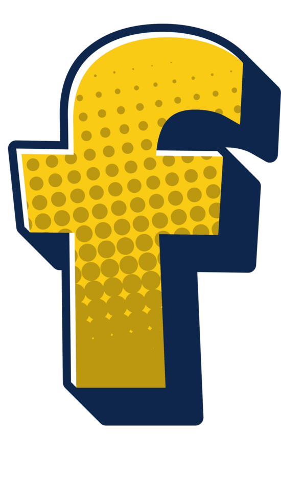 Comic Halftone Alphabet Letter and Number png