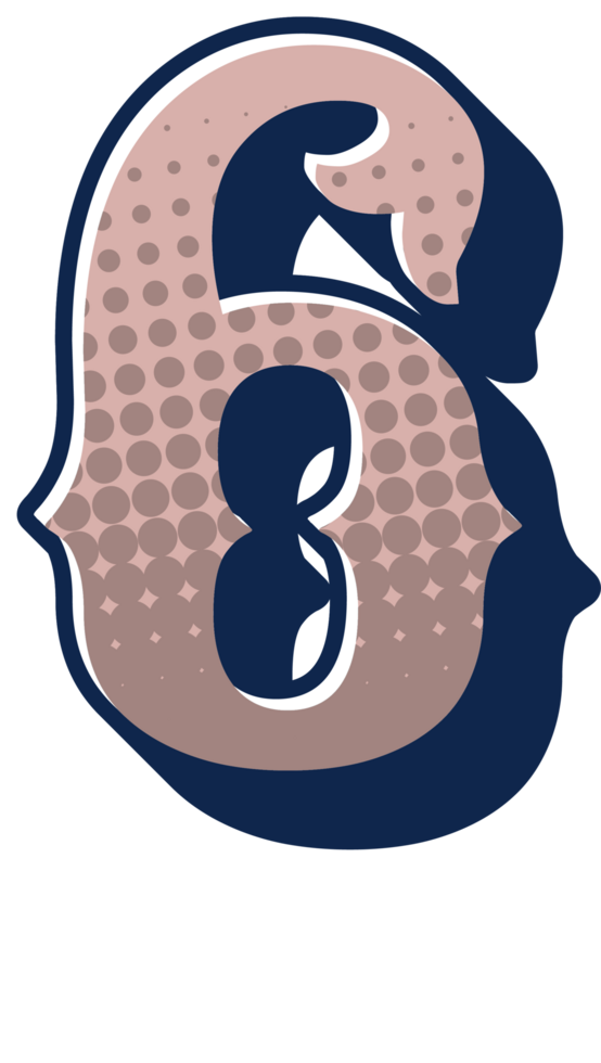 Comic Halftone Alphabet Letter and Number png