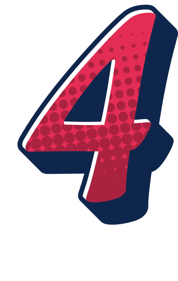 Comic Halftone Alphabet Letter and Number png
