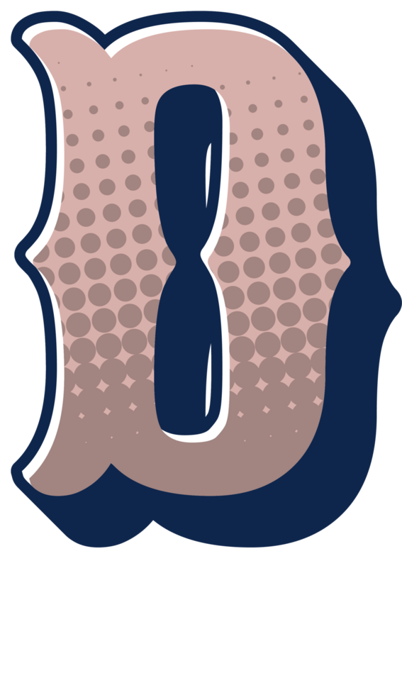 Comic Halftone Alphabet Letter and Number png
