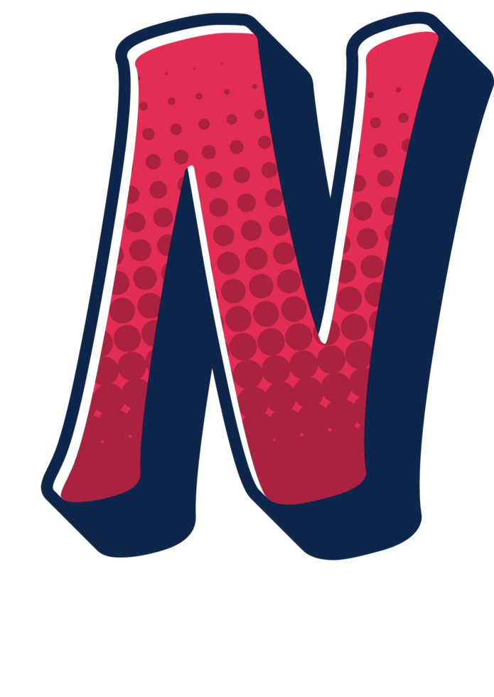 Comic Halftone Alphabet Letter and Number png