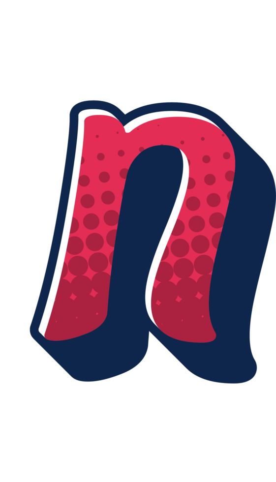 Comic Halftone Alphabet Letter and Number png