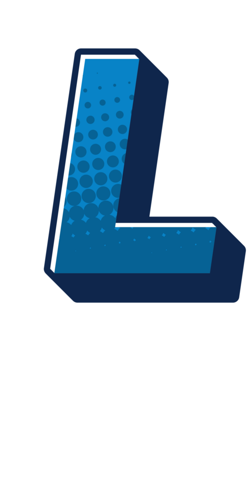 Comic Halftone Alphabet Letter and Number png