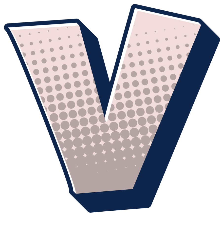 Comic Halftone Alphabet Letter and Number png