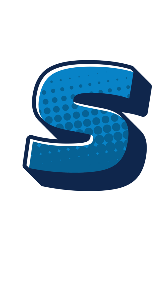 Comic Halftone Alphabet Letter and Number png