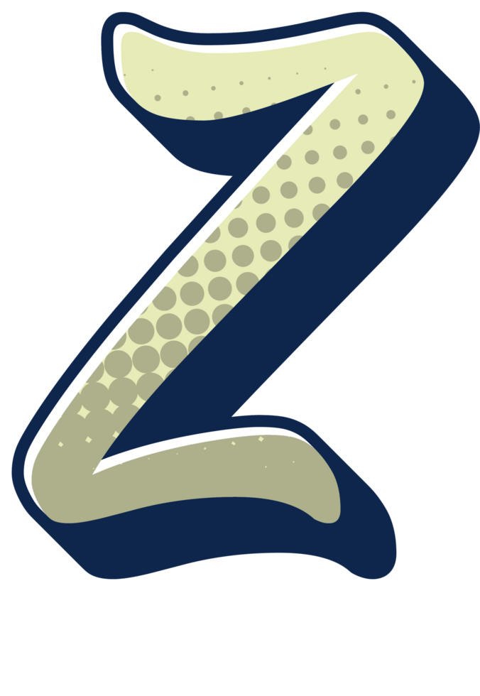 Comic Halftone Alphabet Letter and Number png