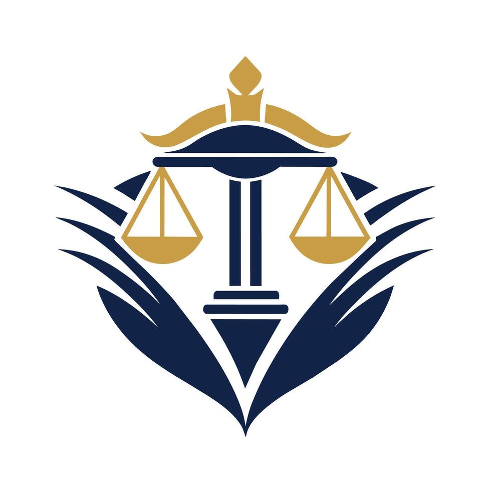 The image showcases the logo of a law firm, designed to represent trust, professionalism, and expertise in legal matters, Generate a simple yet powerful logo for a legal advisory service vector
