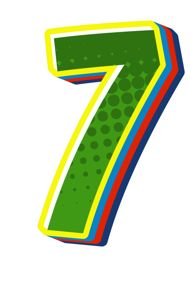 Comic Halftone Alphabet Letter and Number png