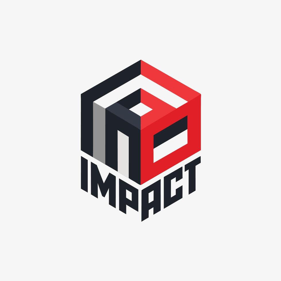 A logo featuring bold block typography for impact, conveying strength and influence, Explore the use of bold, block typography for impact, minimalist simple modern logo design vector