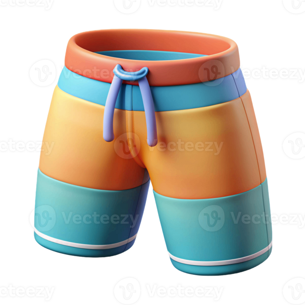 3d icon illustration of beach short pant png