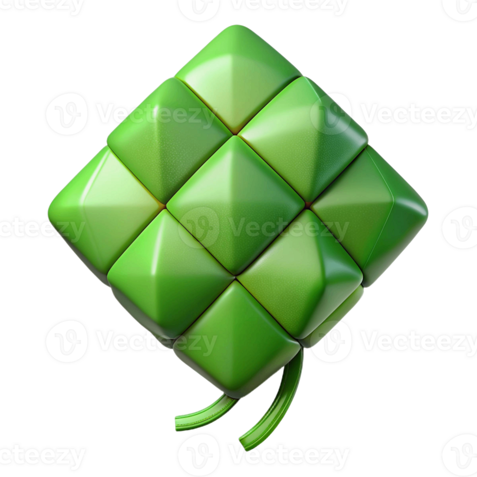 cute 3d of rice ketupat png