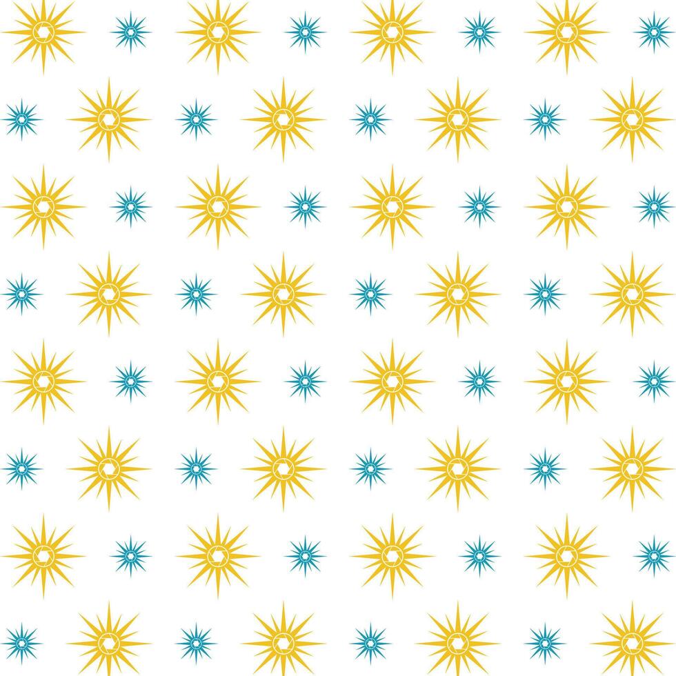Sun camera weird trendy multicolor repeating pattern illustration background design vector