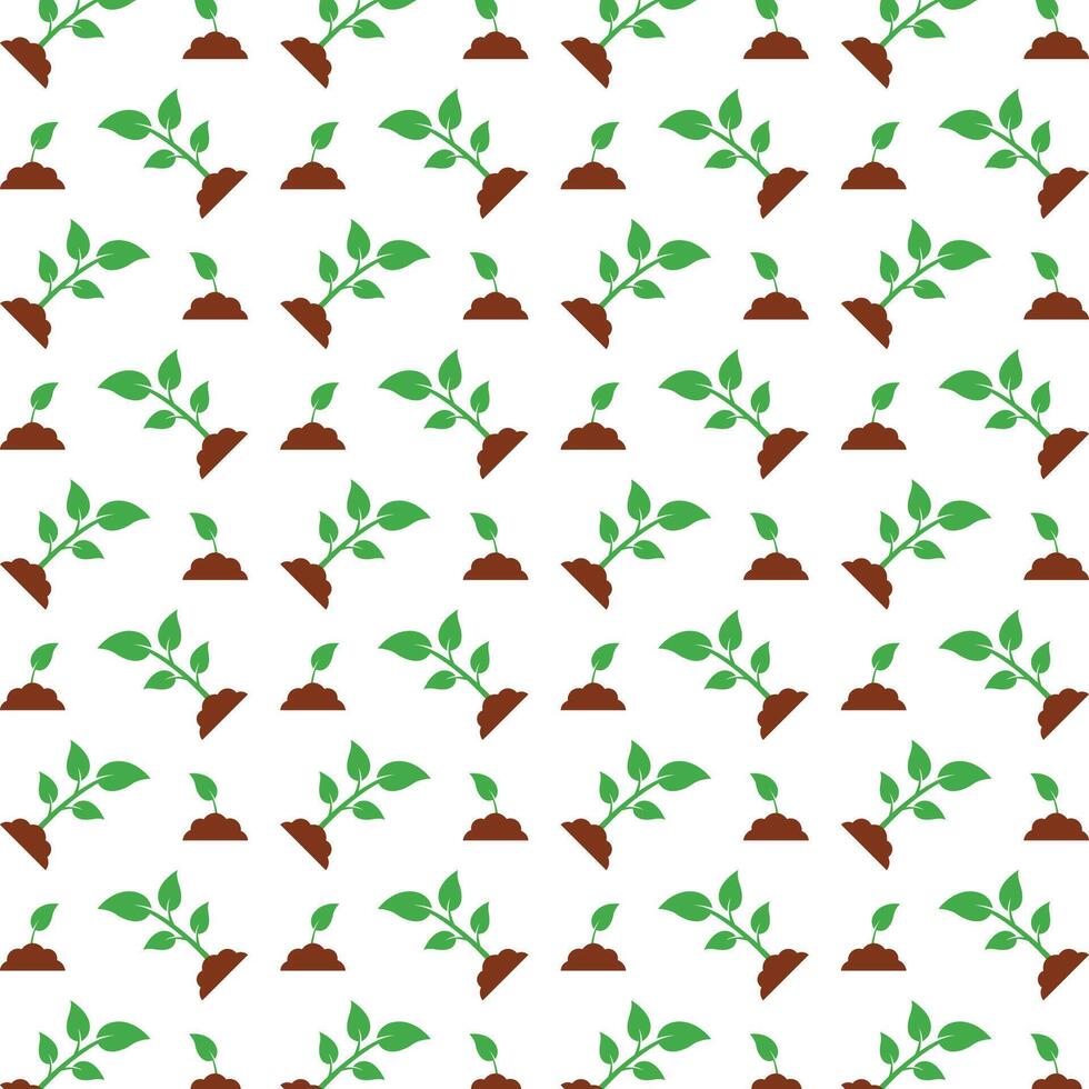 Plant growth famous trendy multicolor repeating pattern illustration design vector