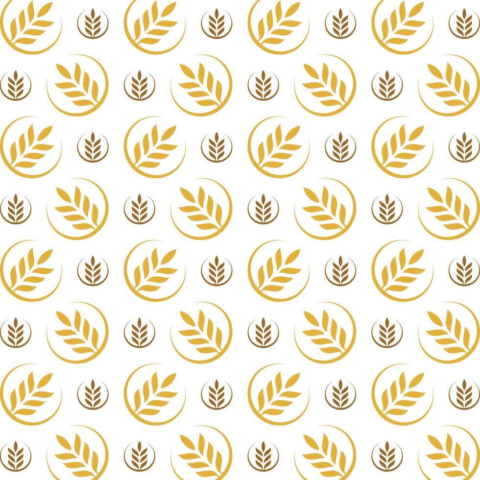 Wheat especial trendy multicolor repeating pattern illustration background design vector