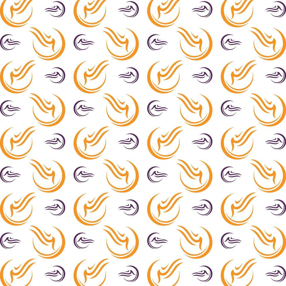 Wave glorious trendy multicolor repeating pattern illustration background design vector