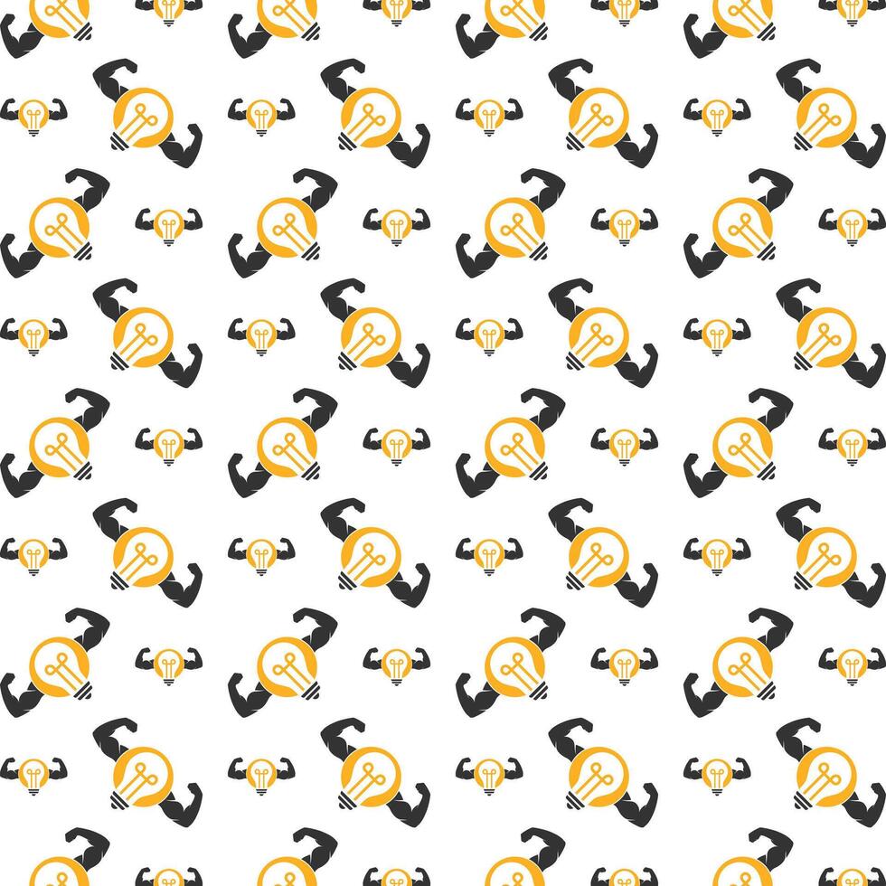 Smart gym weird trendy multicolor repeating pattern illustration background design vector