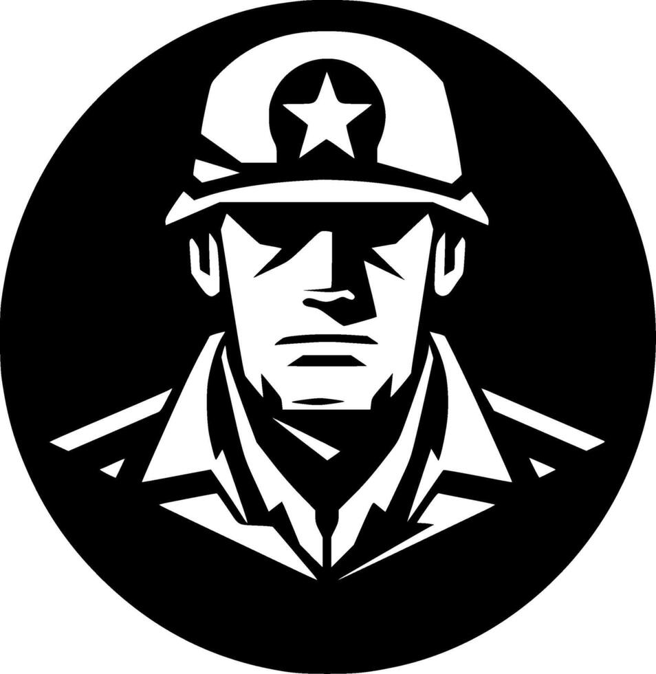 Military, Minimalist and Simple Silhouette - illustration vector