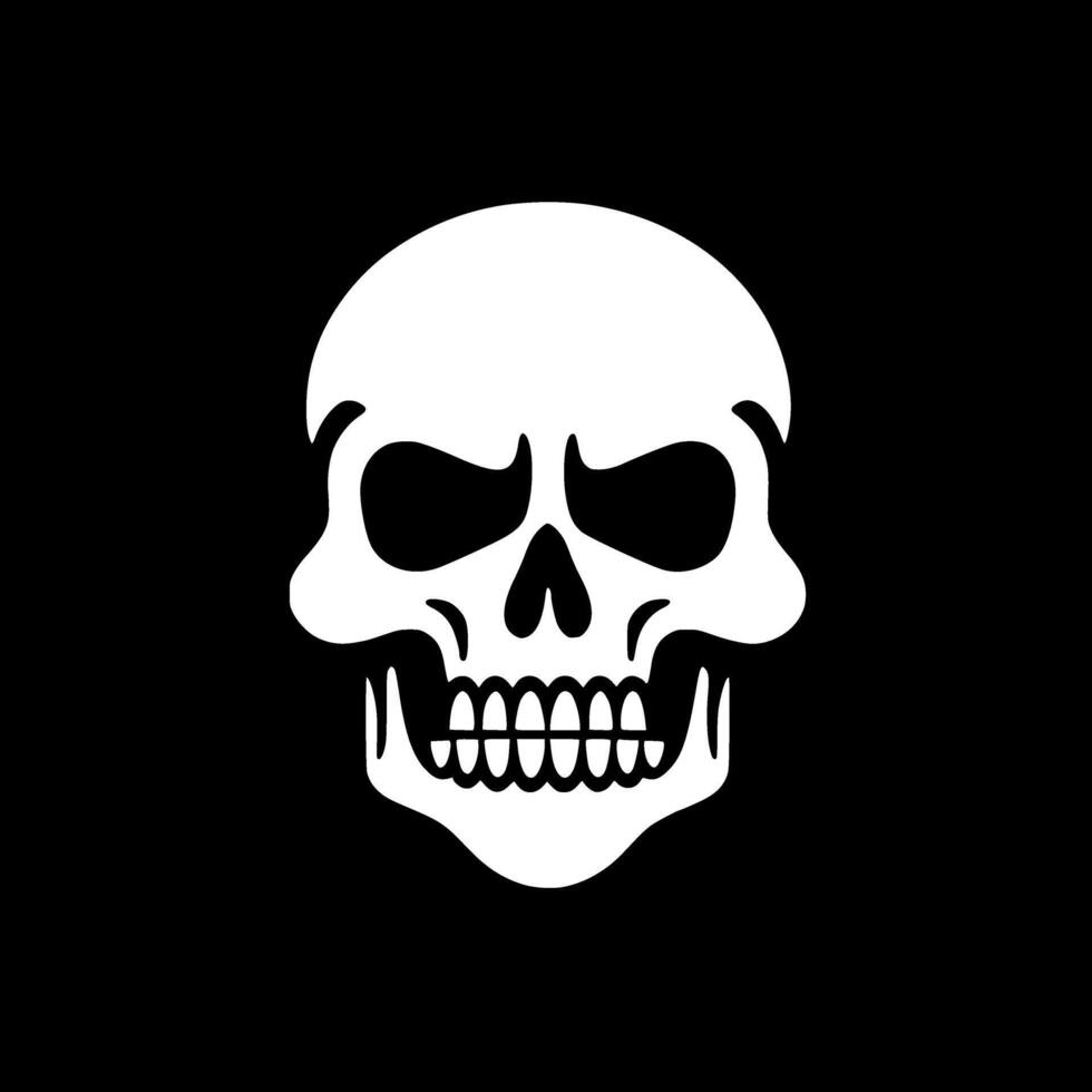 Skull - Minimalist and Flat Logo - illustration vector