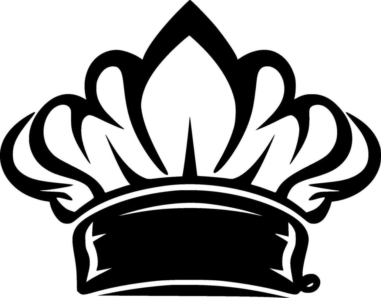 Chef Hat, Minimalist and Simple Silhouette - illustration vector