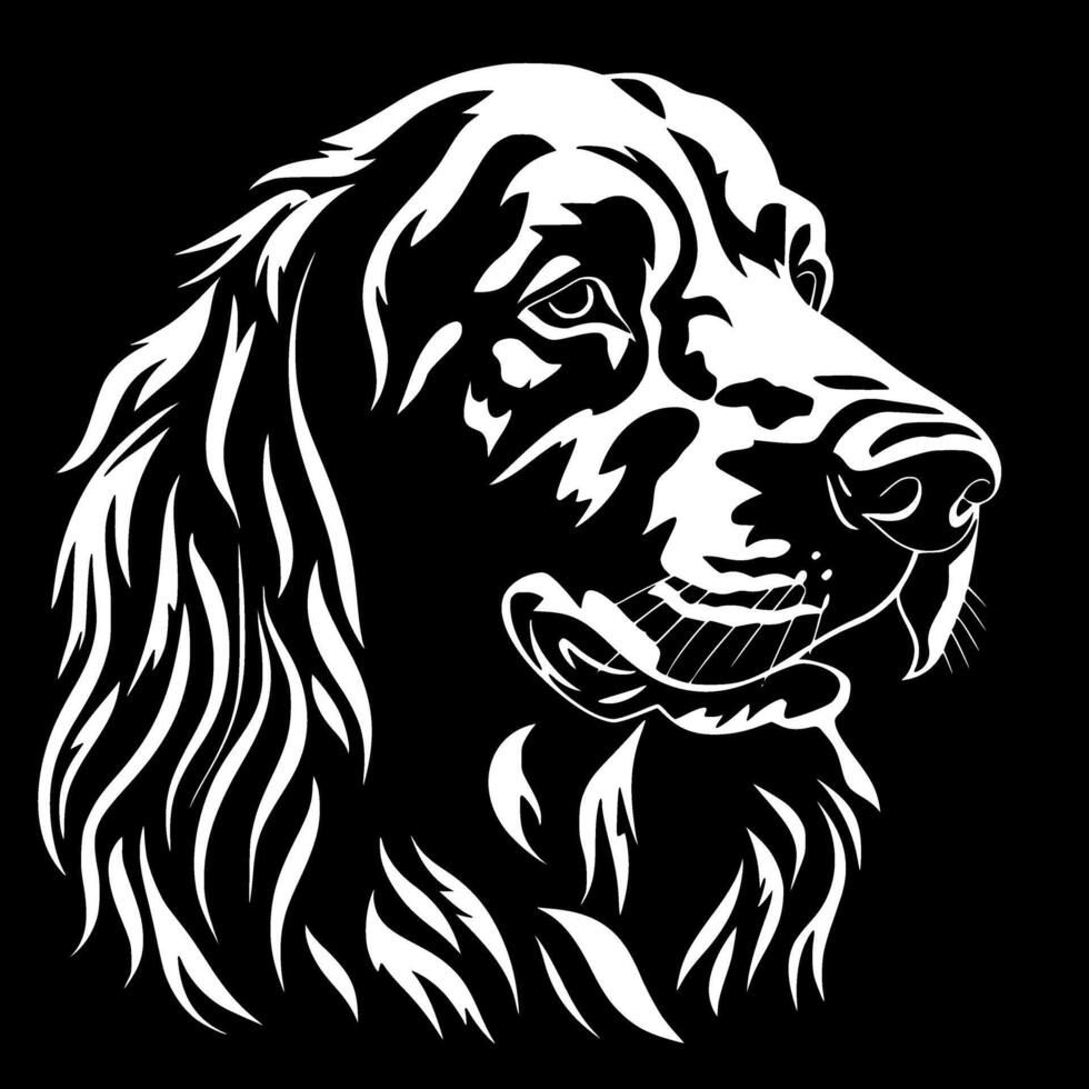 Rhodesian - Black and White Isolated Icon - illustration vector