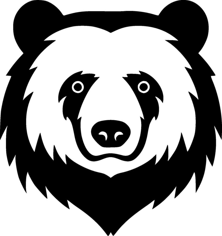 Bear - Minimalist and Flat Logo - illustration vector