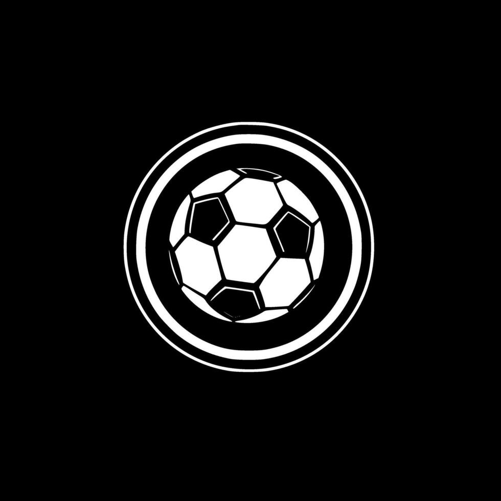 fútbol - minimalista y plano logo - ilustración vector