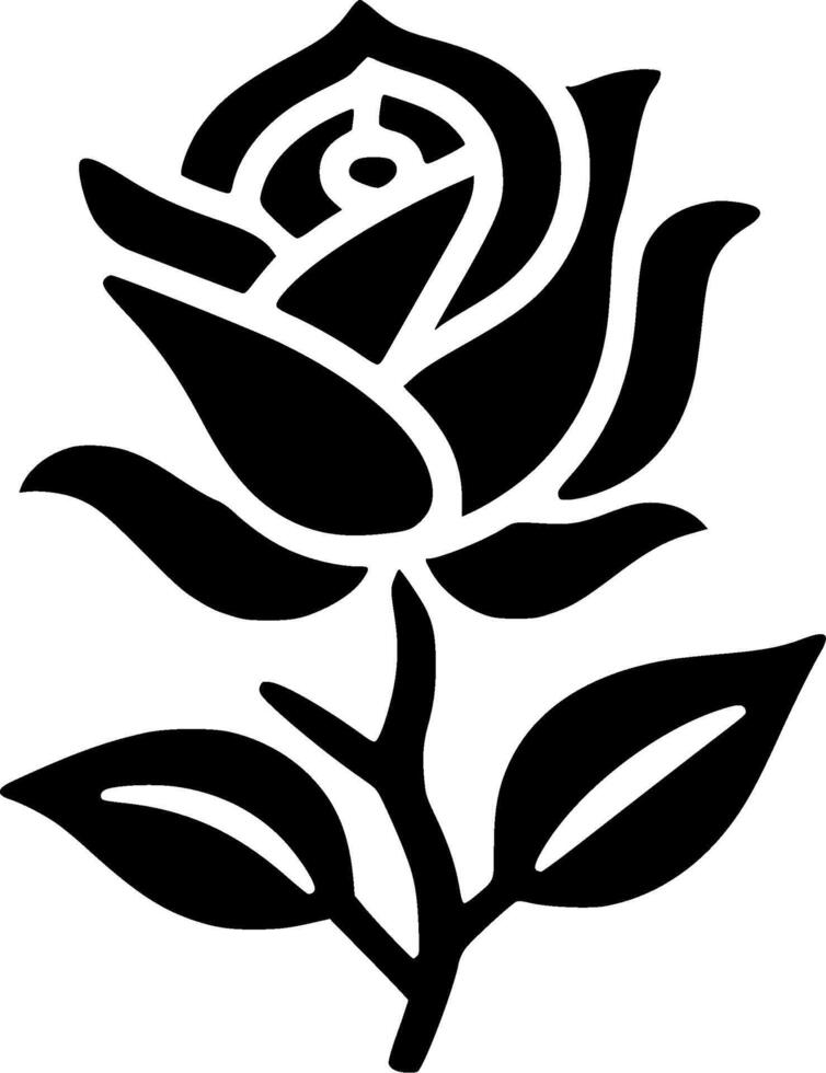 flor - minimalista y plano logo - ilustración vector