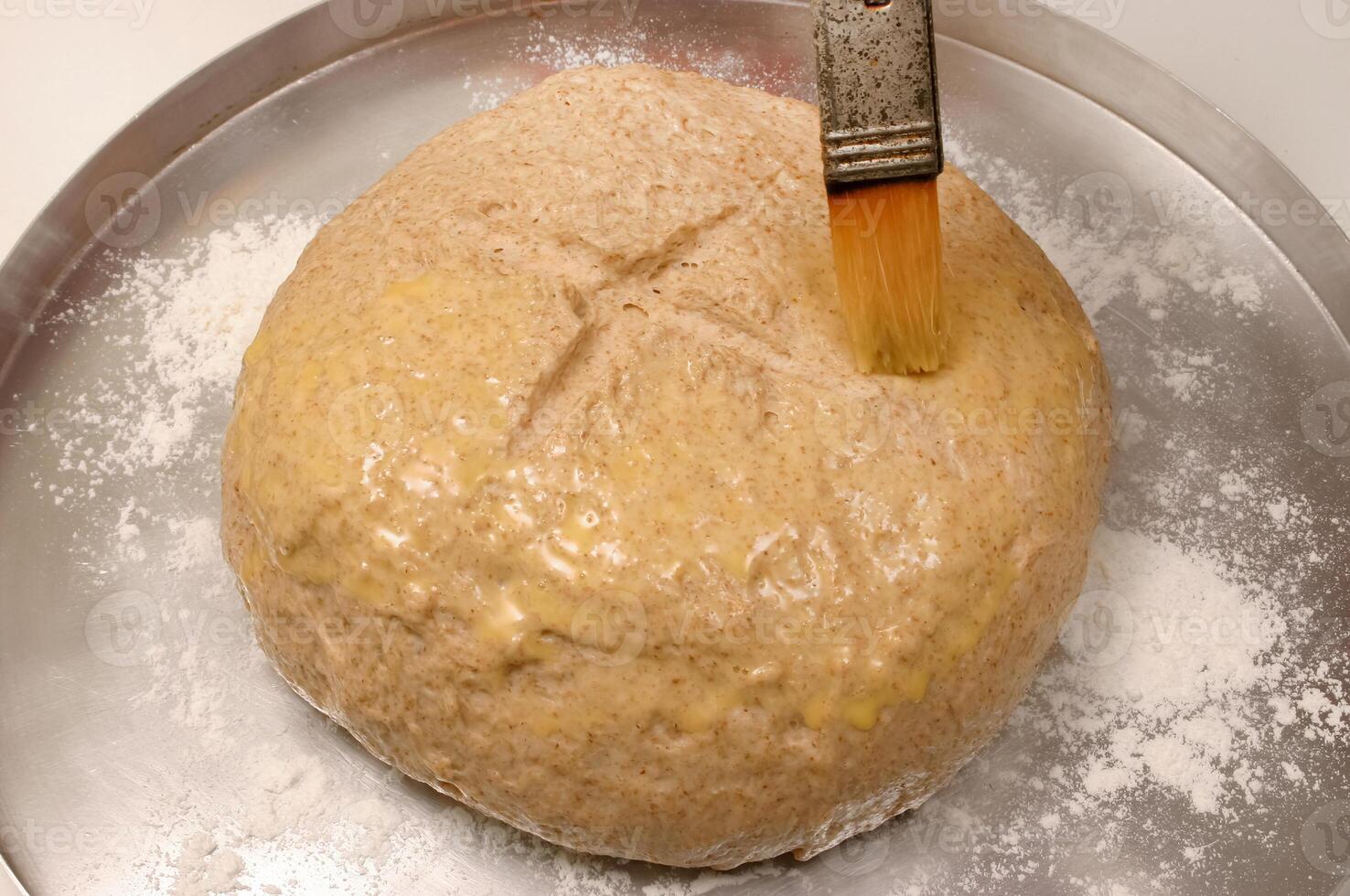production of stuffed artisan breads made at home step by step photo