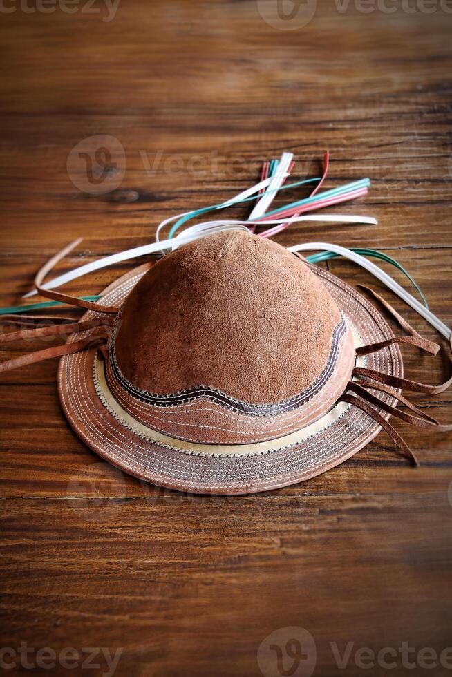 cowboy leather hat from northeastern Brazil photo