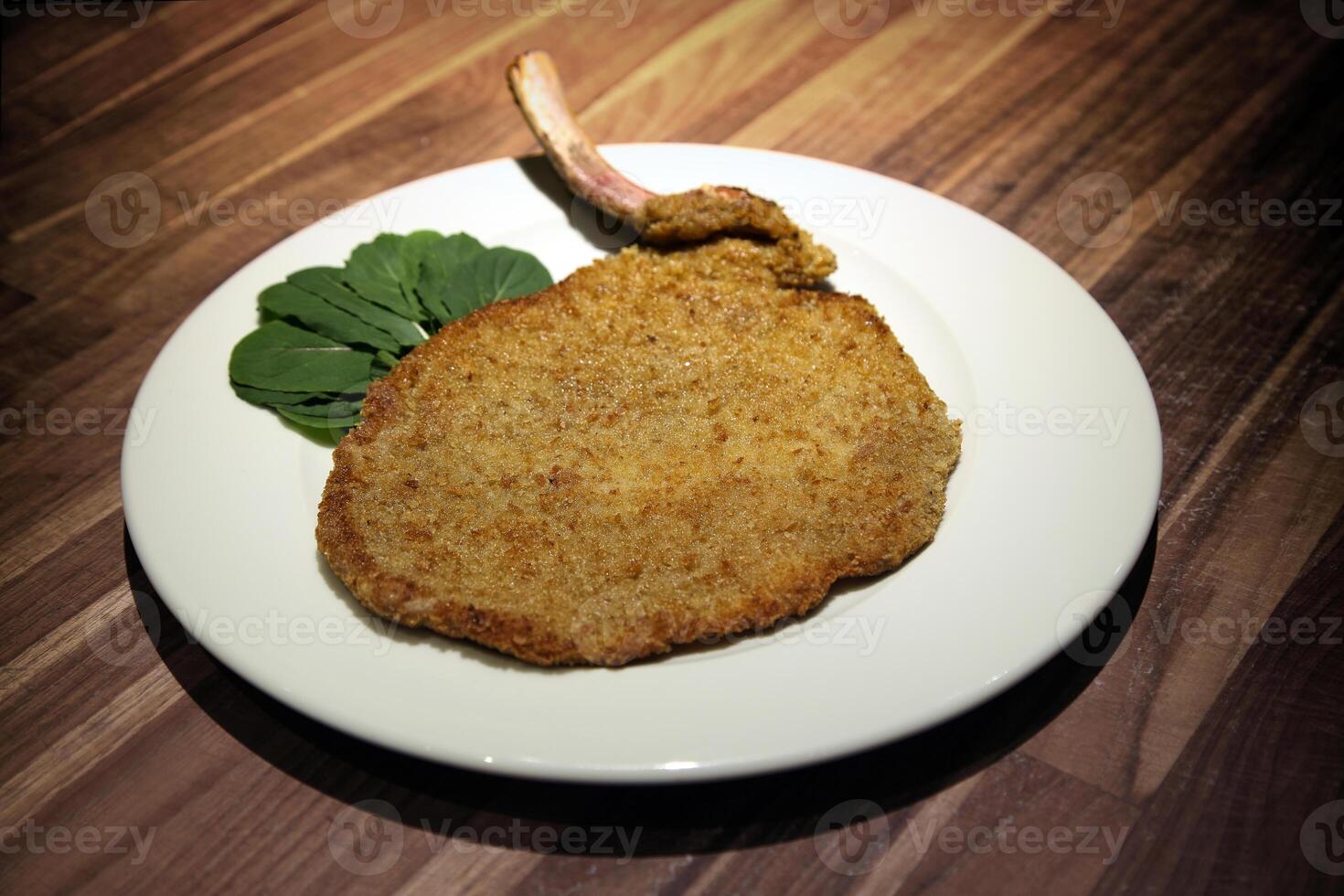 Cotoletta alla Milanese, classic Italian meadow photo