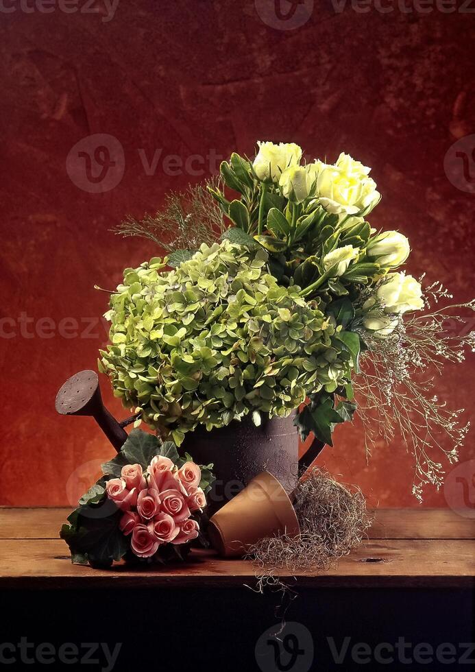Flowers, beautiful and in several different arrangements photo