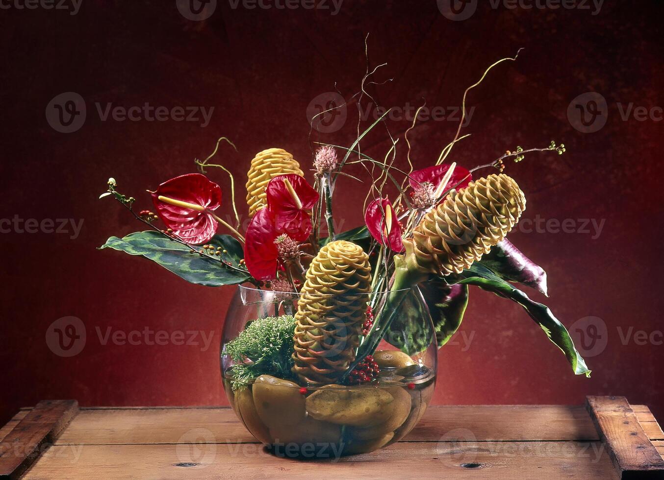 Flowers, beautiful and in several different arrangements photo
