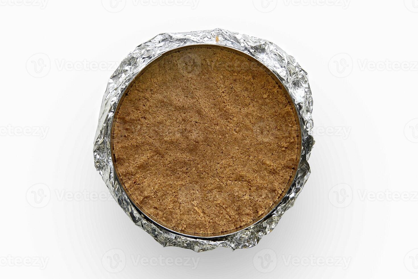 step by step cheesecake, an American classic in cooking with red fruits photo