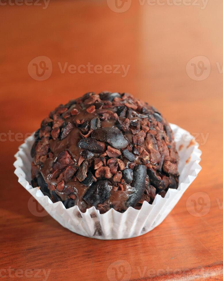 brigadeiro made with cocoa bean to bar in Belem do Para photo