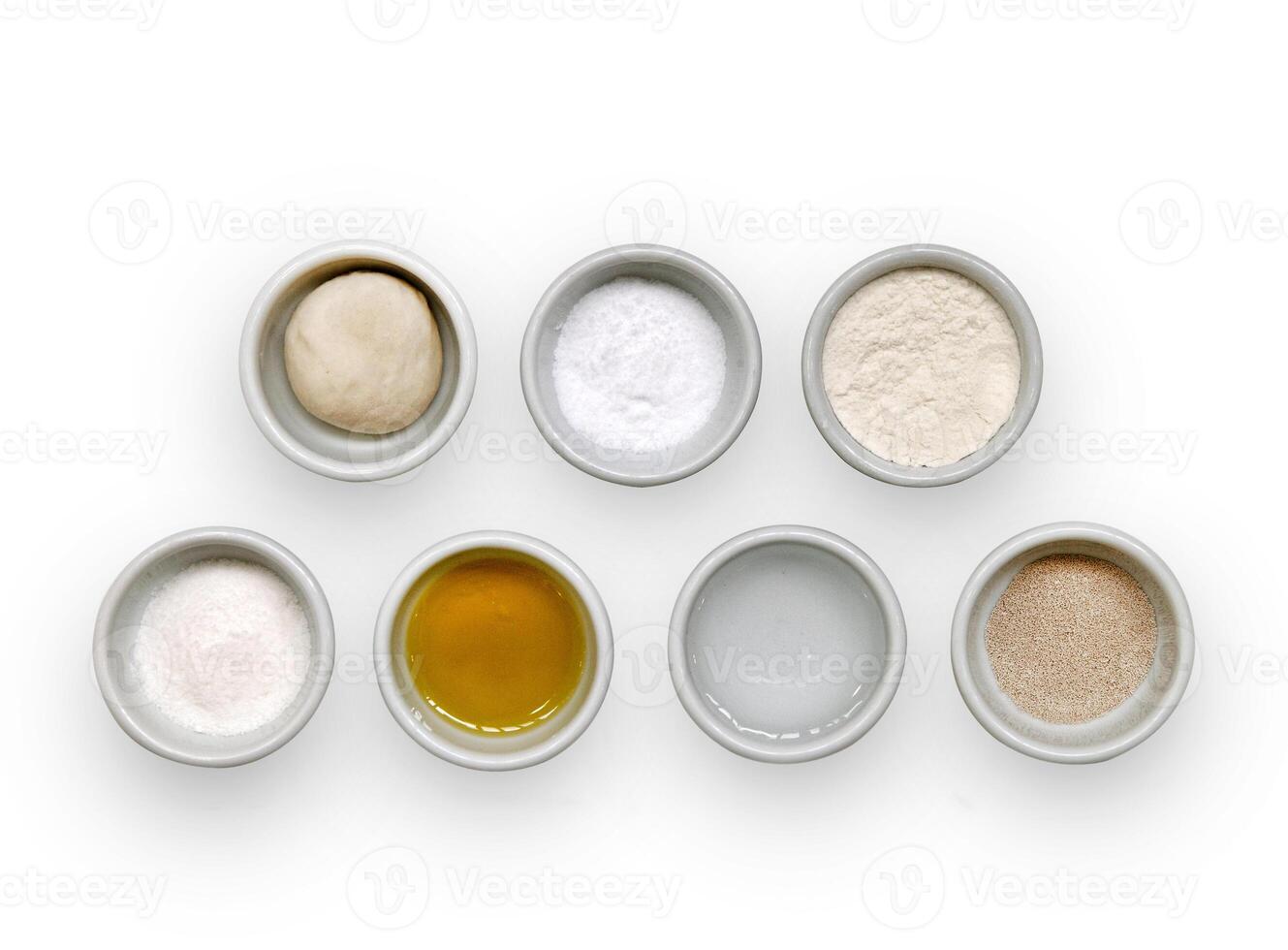 step by step of Ciabatta bread production photo