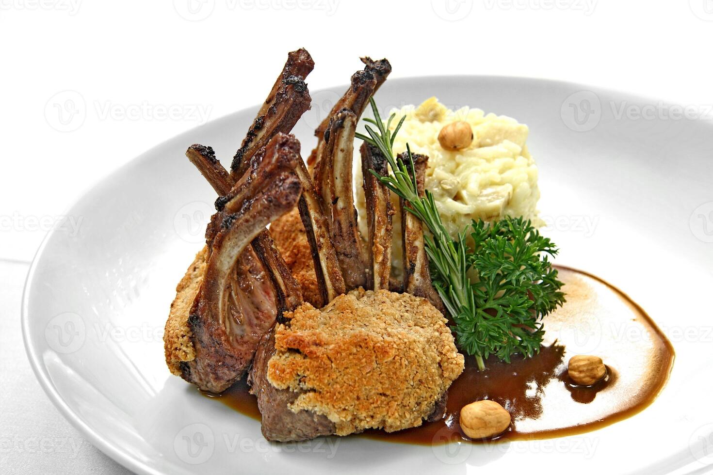 rack of lamb with almond crust photo