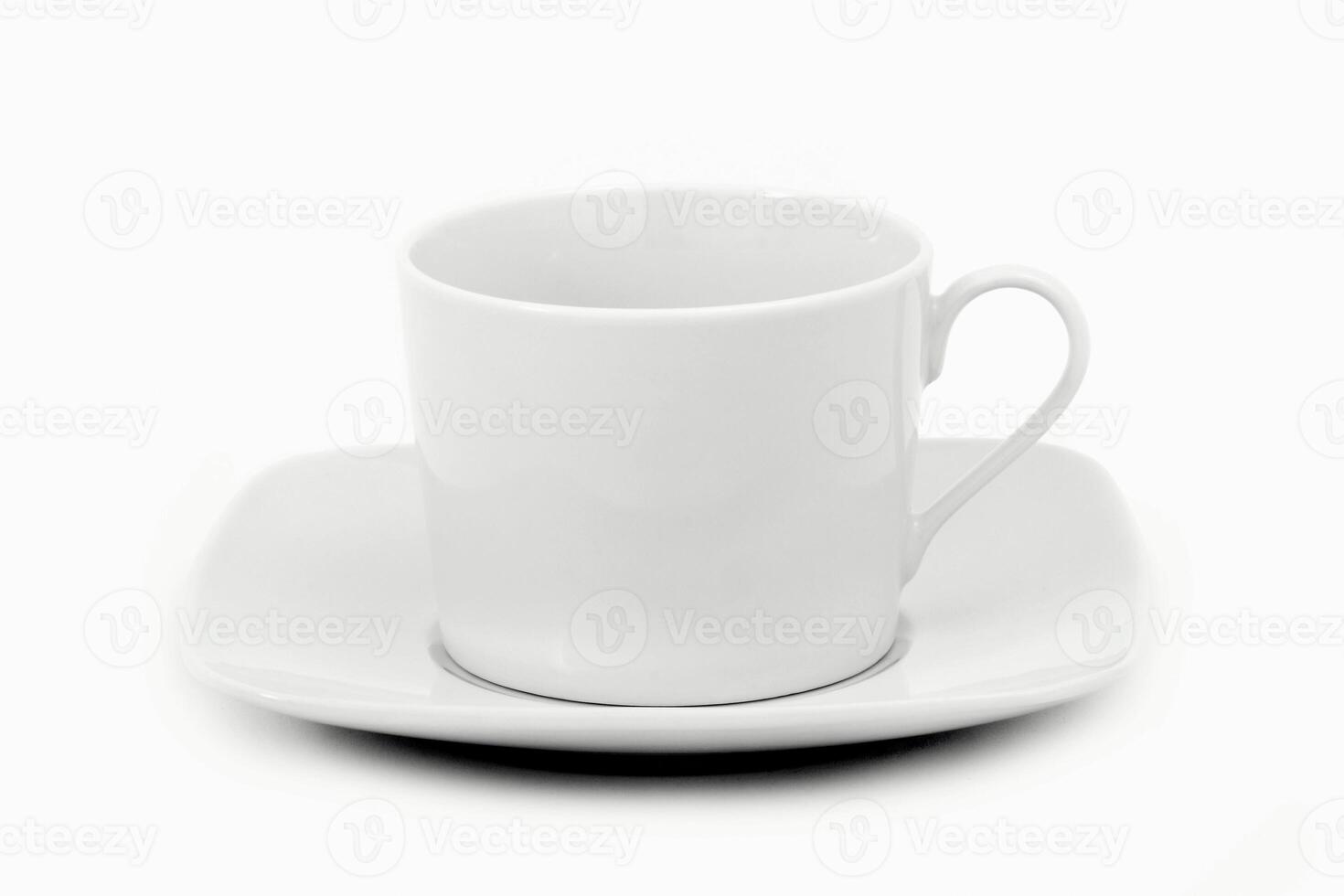 beautiful cup for coffee on white background photo