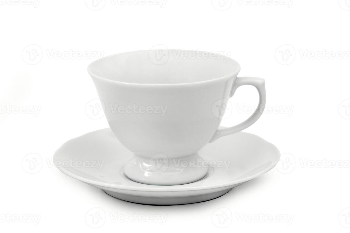 beautiful cup for coffee on white background photo
