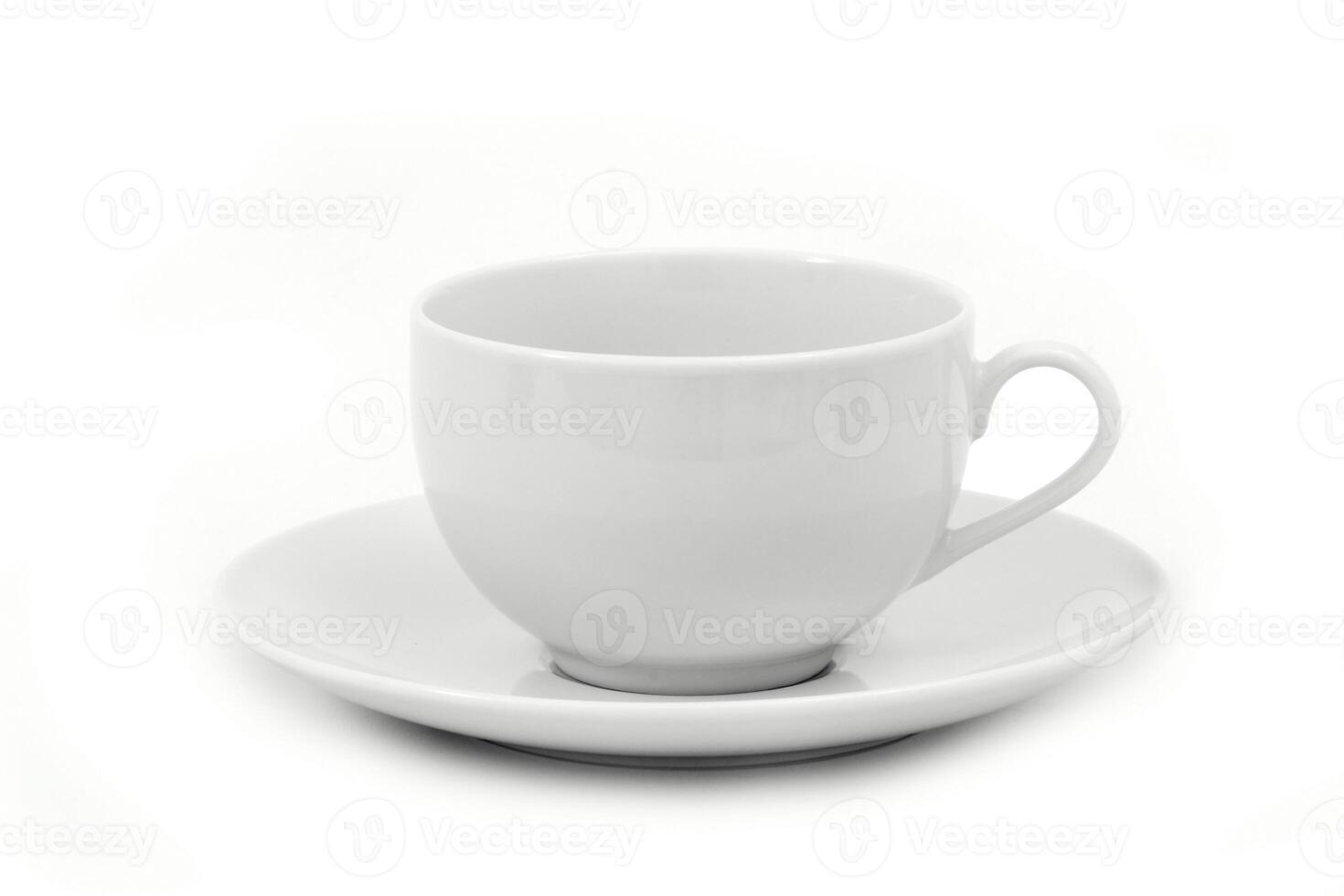 beautiful cup for coffee on white background photo