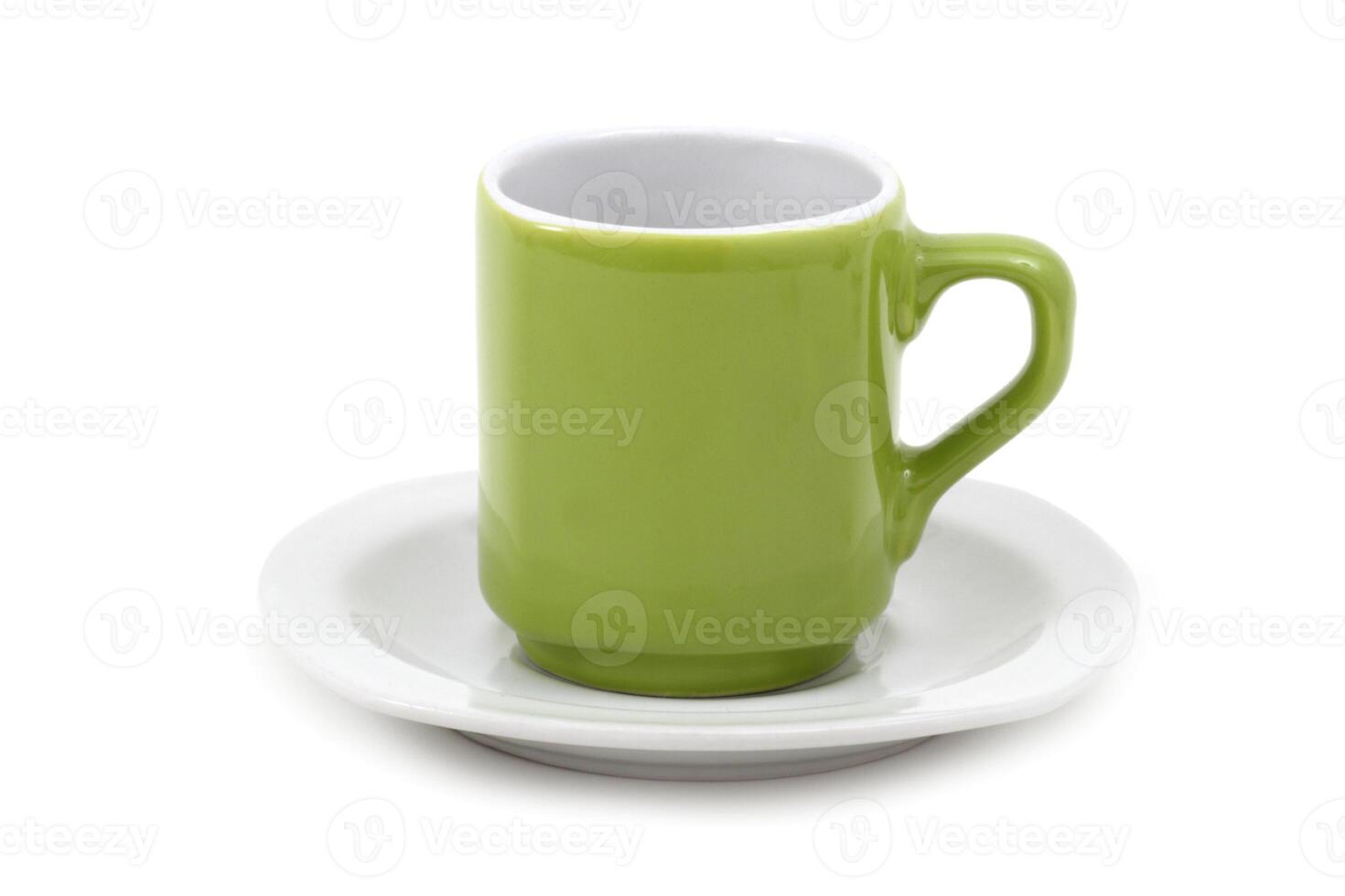 beautiful cup for coffee on white background photo