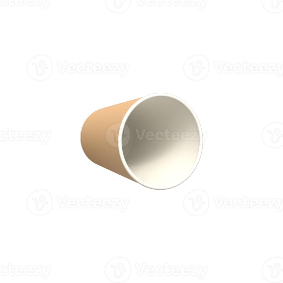 3d realistico carta tazza modello - elevando il tuo marca nel tre dimensioni png
