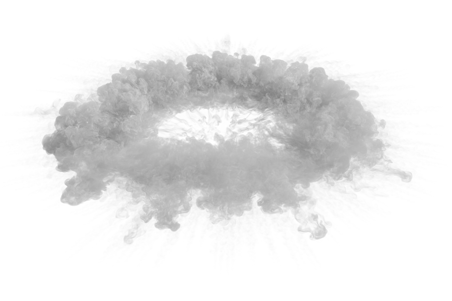 Smoke shockwave on transparent background png