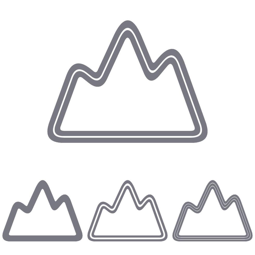 Grey line exploration logo design set vector