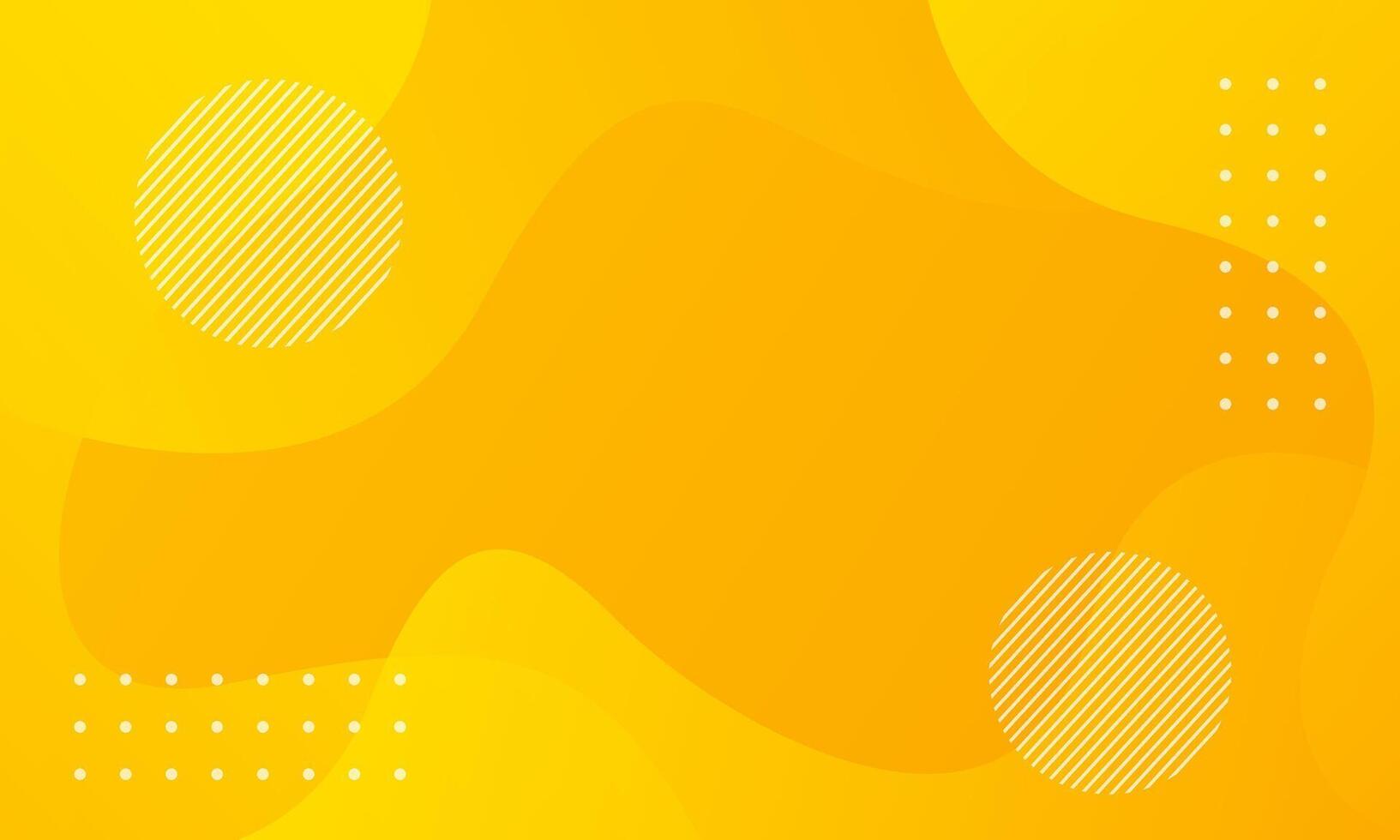 Orange-yellow gradient abstract liquid background, yellow dynamic wallpaper with geometric shapes. Suitable for templates, sales banners, events, ads, web, and pages vector