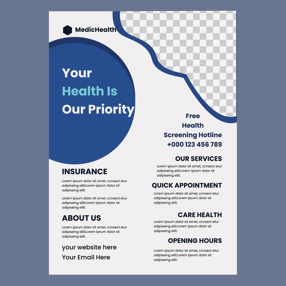 Healthcare Flyer Design vector