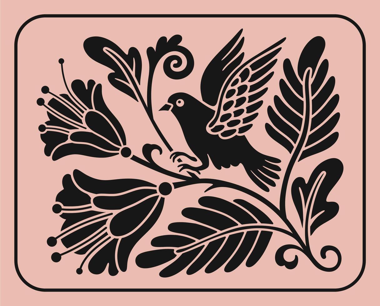 Floral pattern design vector