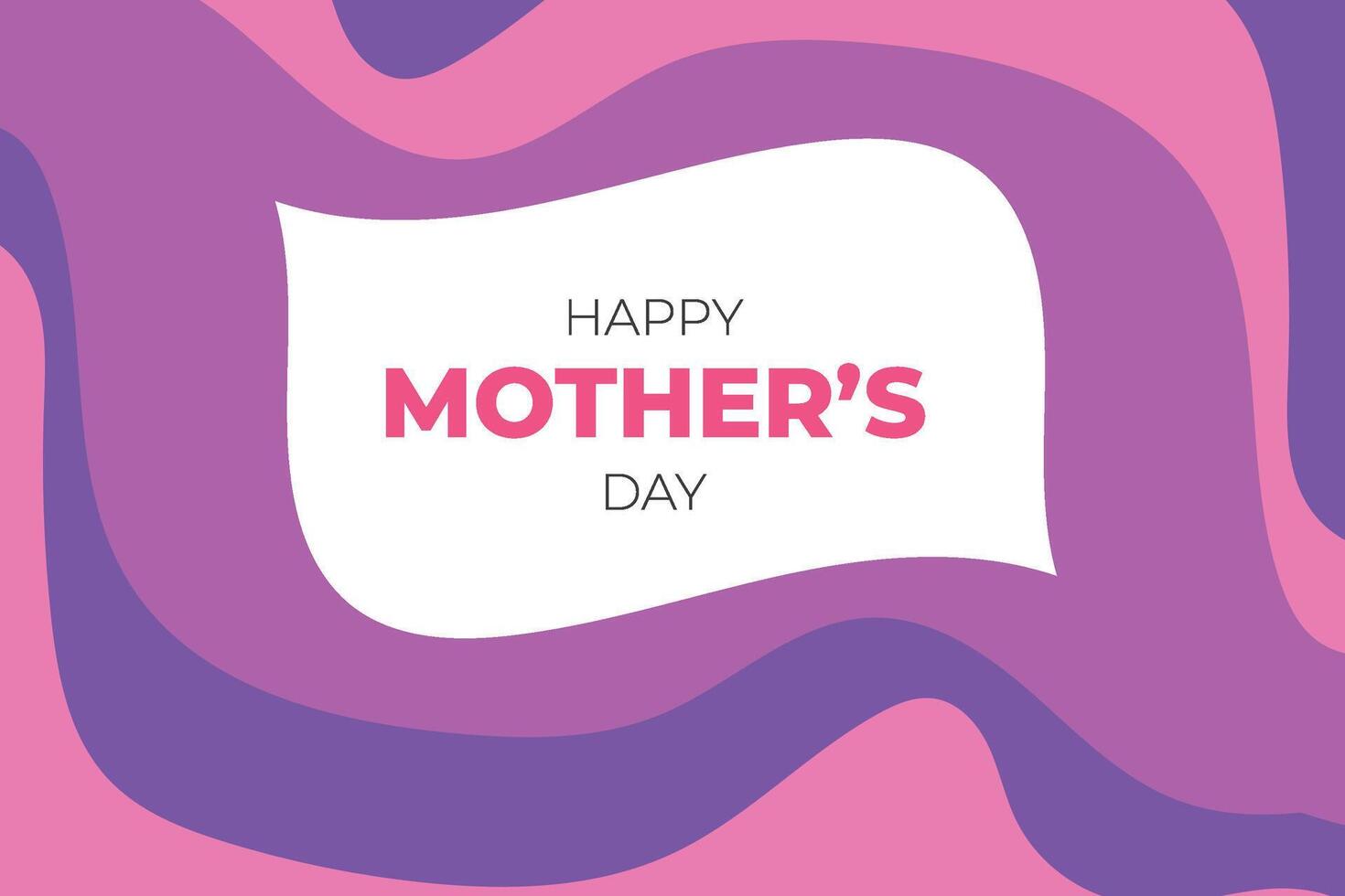 Happy Mothers Day Colourful Shape Abstract Background vector