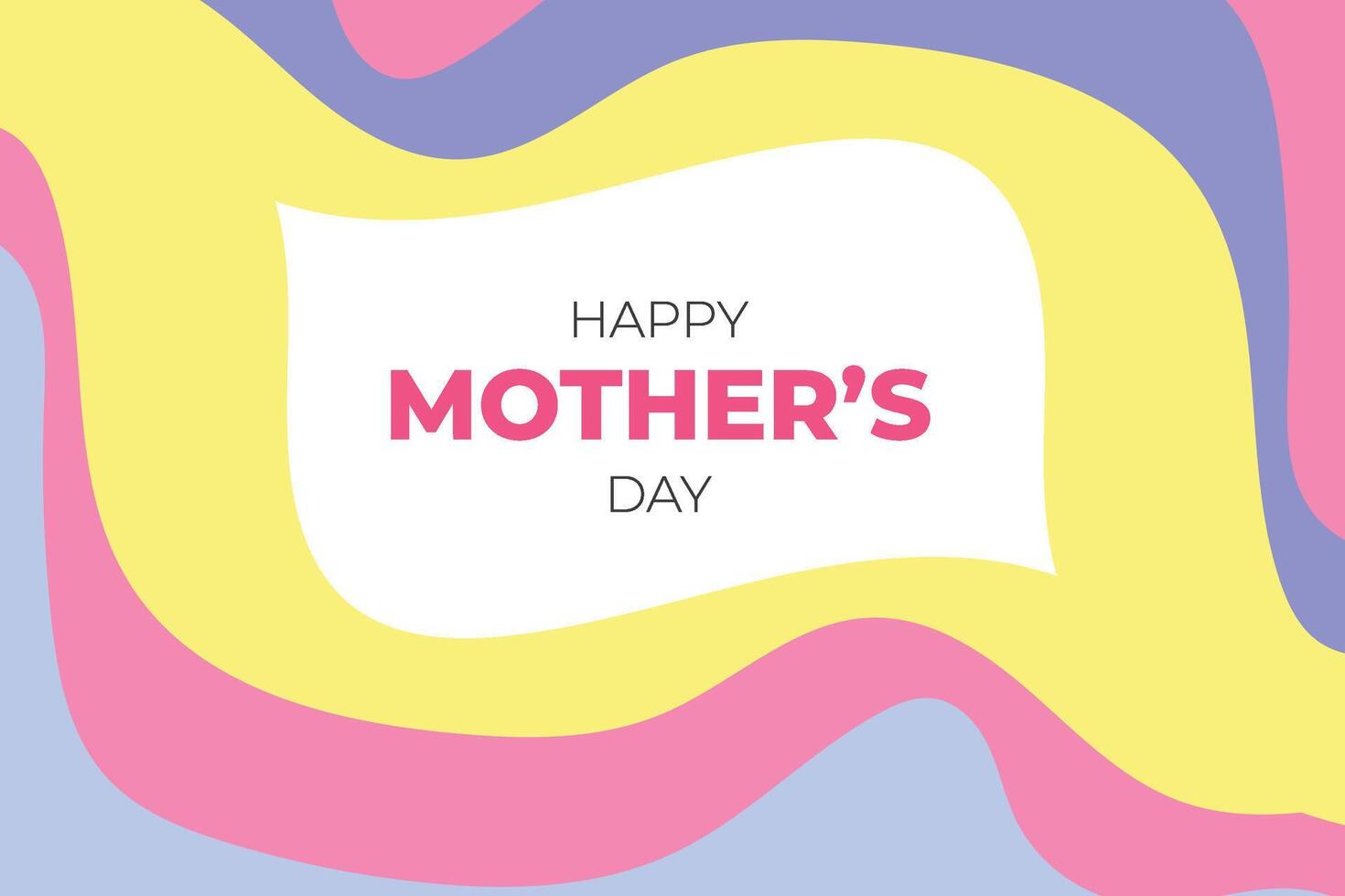 Happy Mothers Day Colourful Abstract Background vector