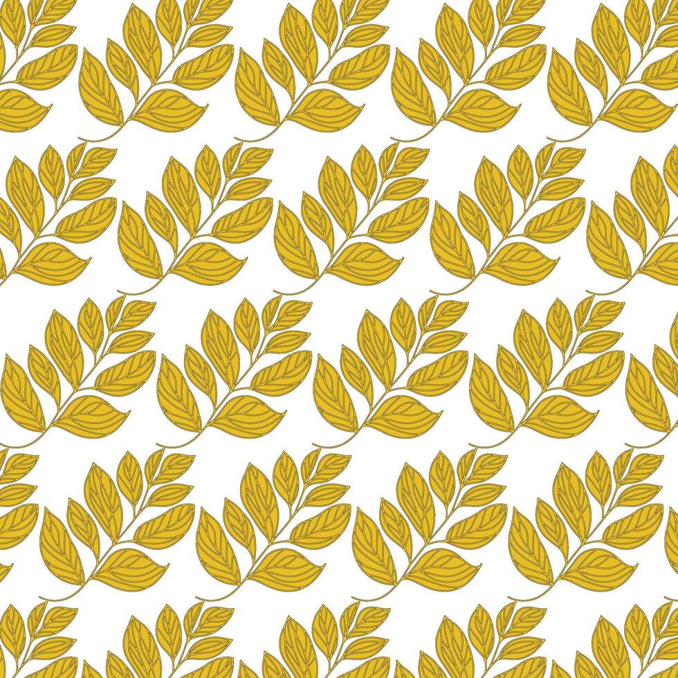 Pattern leaves illustration vector